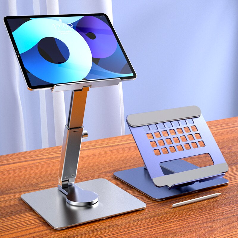 Desk Setup Ipad - Tablet-Ständer aus Aluminium 360° ° Rotierender,