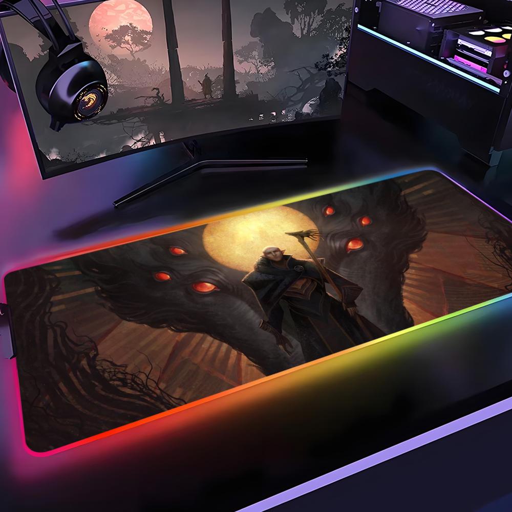 Desk Setup Accessories - Dragon Age The Veilguard Mauspad RGB