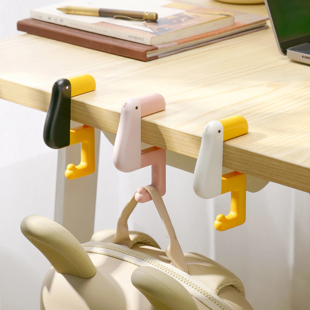 Desk Setup Accessories - Kreativer Entenhaken, Tragbare Bürodekoration, Tischhänger für