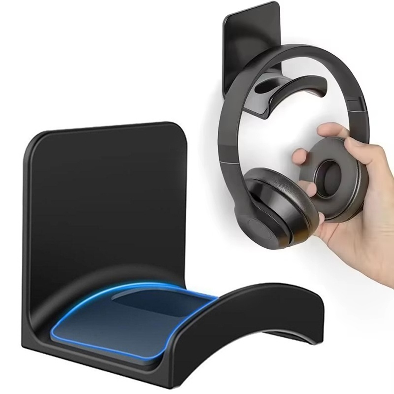 Headphone Hook Under - Universelle Wandmontierte Kopfhörerhalterung, Gaming-Controller-Halter, Headset-Displayständer, Untertisch-Aufhängerhaken