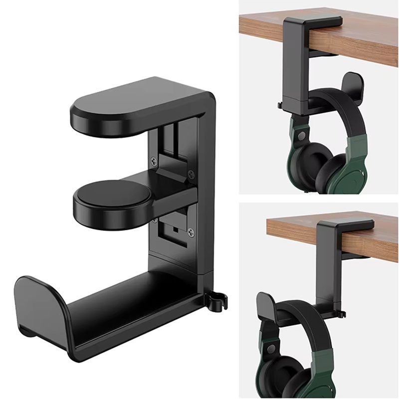 Headphone Hook Under - Universeller Gaming-Kopfhörerständer, Headset-Hakenhalter, Aufbewahrungshalter mit verstellbarem
