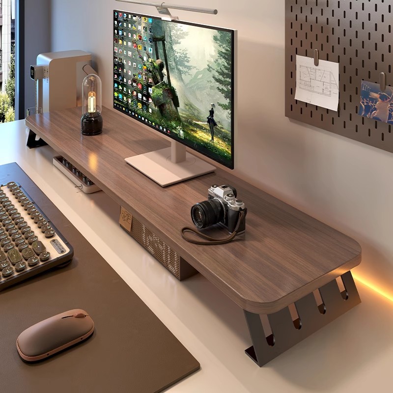 Monitor Riser Wood - Monitor Höhe Erhöhen Stehen Laptop Erhöhte