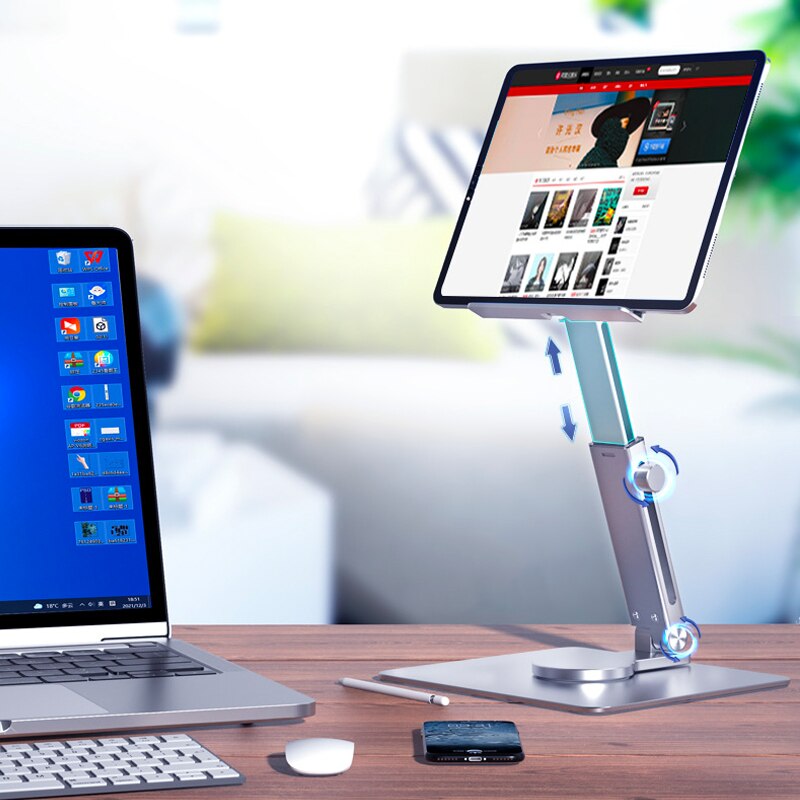 Tablet-Ständer aus Aluminium 3 – Desk Setup Ipad Bewertung und Preis