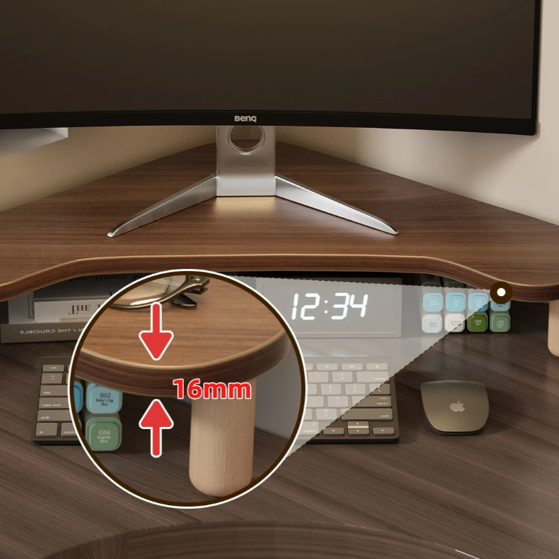 Eck-Computerständer, Dreieckig – Monitor Riser Wood Bewertung und Preis