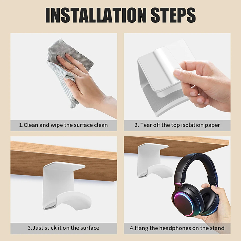 Universeller Kopfhörerständer, – Headphone Hook Under Bewertung und Preis
