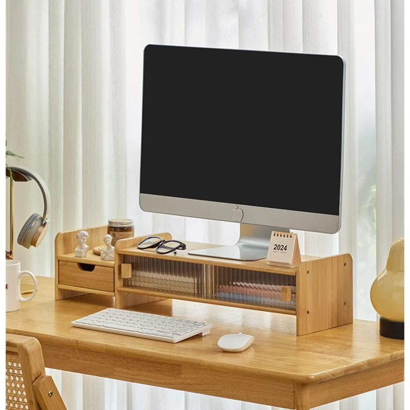 ‌ Monitorständer mit Schublade – Monitor Riser Wood Bewertung und Preis