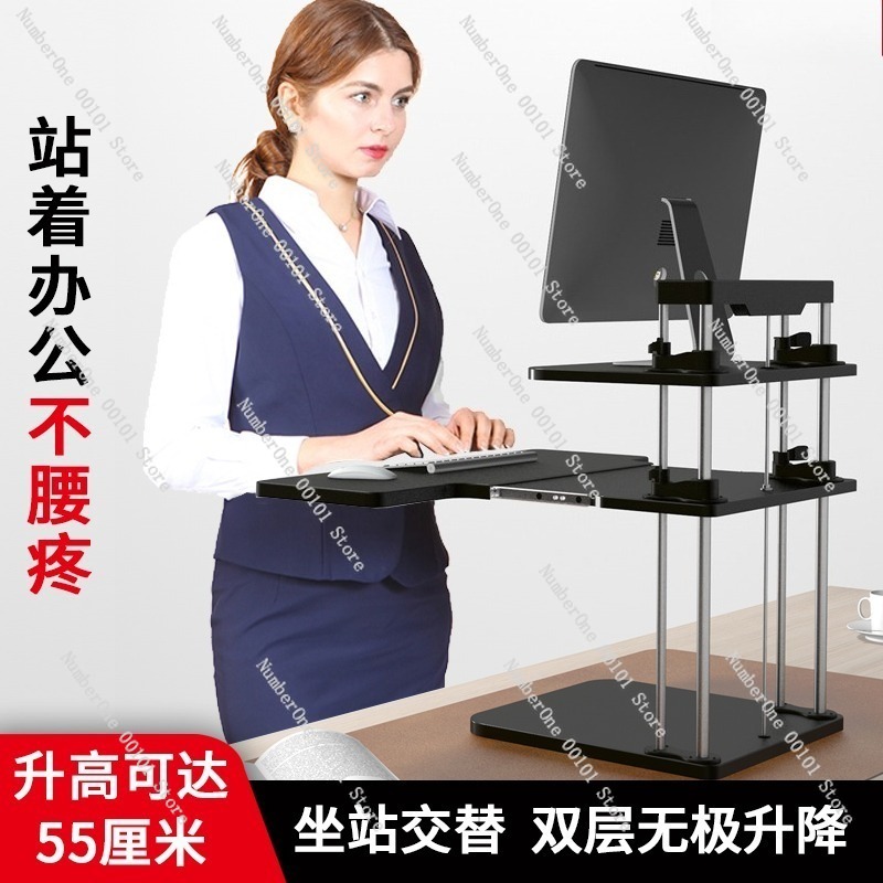 Höhenverstellbarer Stehpult-Ko – Desk Setup Laptop And Monitor Bewertung und Preis