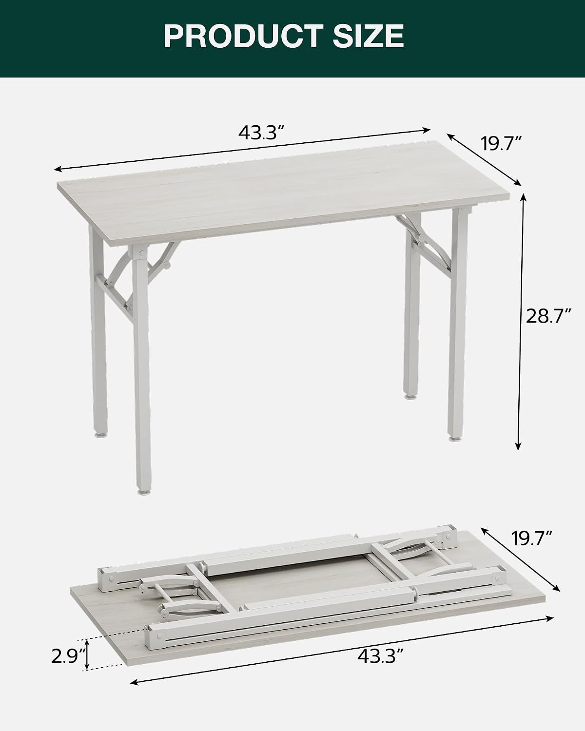 Frylr Kleiner klappbarer Compu – Desk Setup For 2 Laptops Bewertung und Preis