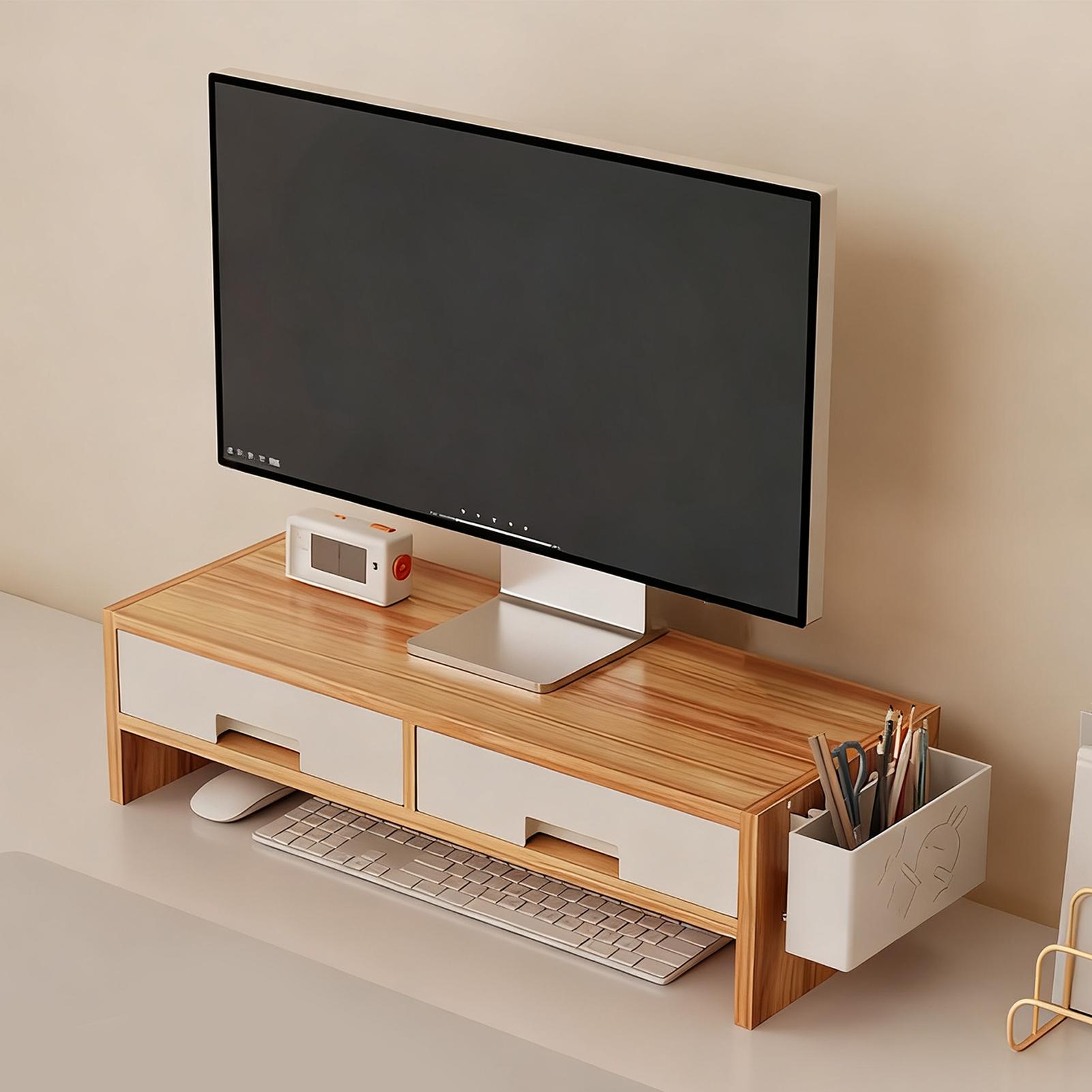 Schreibtisch-Monitorständer-Ri – Monitor Riser Wood Bewertung und Preis