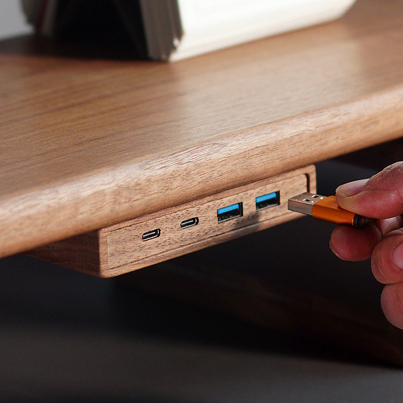 USB 3.2 Hub mit Selbstklebende – Monitor Riser Wood Bewertung und Preis
