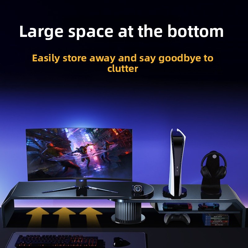 Gaming-Dual-Monitor-Ständer, B – Desk Setup Laptop And Monitor Bewertung und Preis