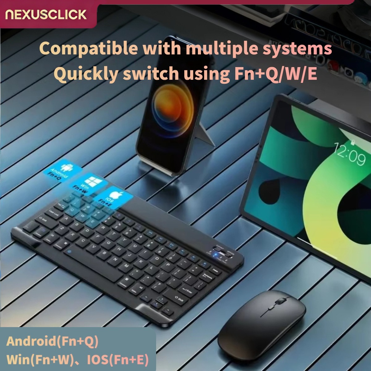 NexusClick Kabellose Bluetooth – Desk Setup Ipad Bewertung und Preis