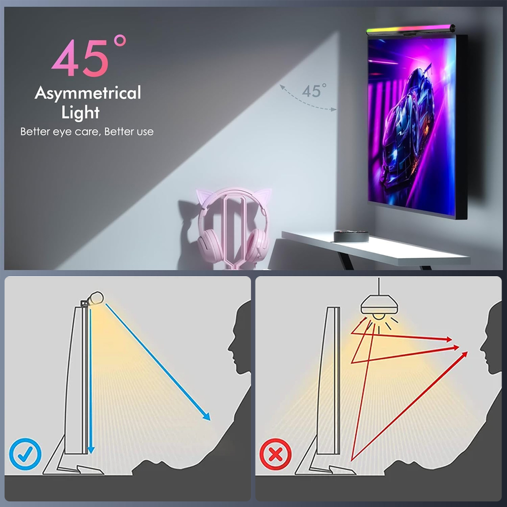 WLAN-Lichtleiste Monitor-Licht – Desk Setup Accessories Bewertung und Preis