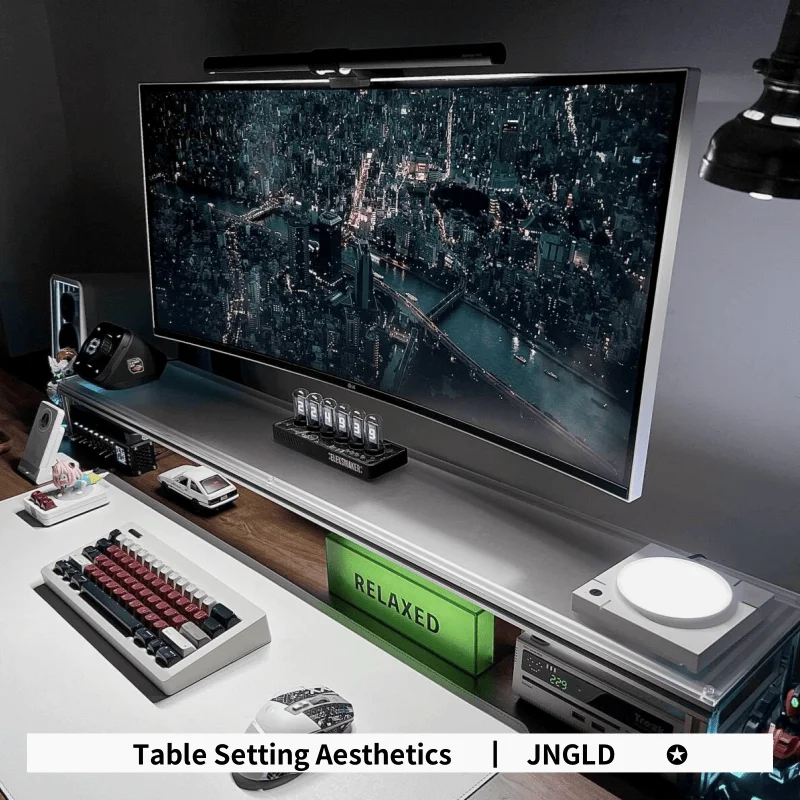 Aluminium-Monitorständer, Acry – Desk Setup Laptop And Monitor Bewertung und Preis