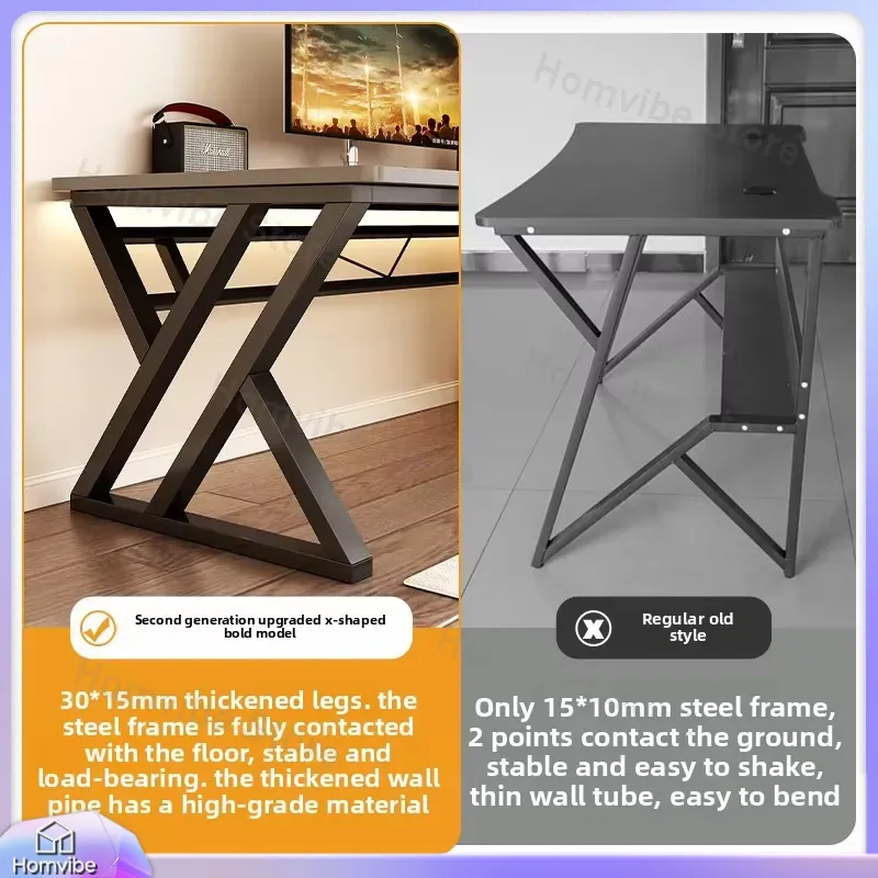 Moderner Holz-Computertisch fü – Desk Setup Study Bewertung und Preis