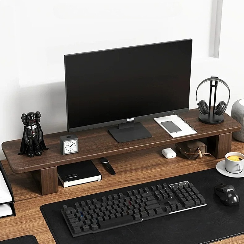 Walnuss-Monitorständer Verstel – Monitor Riser Wood Bewertung und Preis